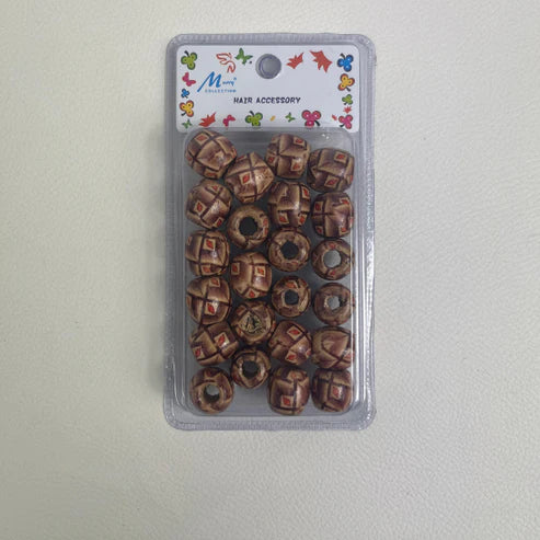 Murrays Collection Haar Accessoires - Holzperlen