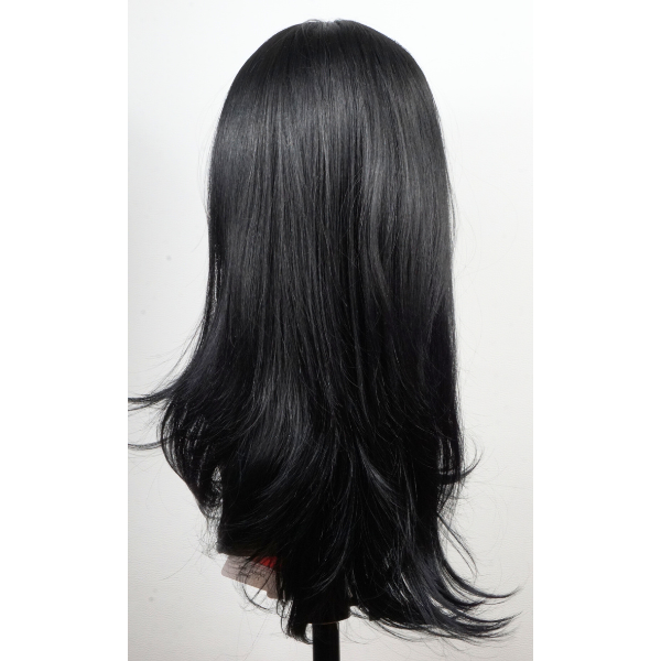Perruque cheveux longs "Sleek Black" - coupes dégradées élégantes