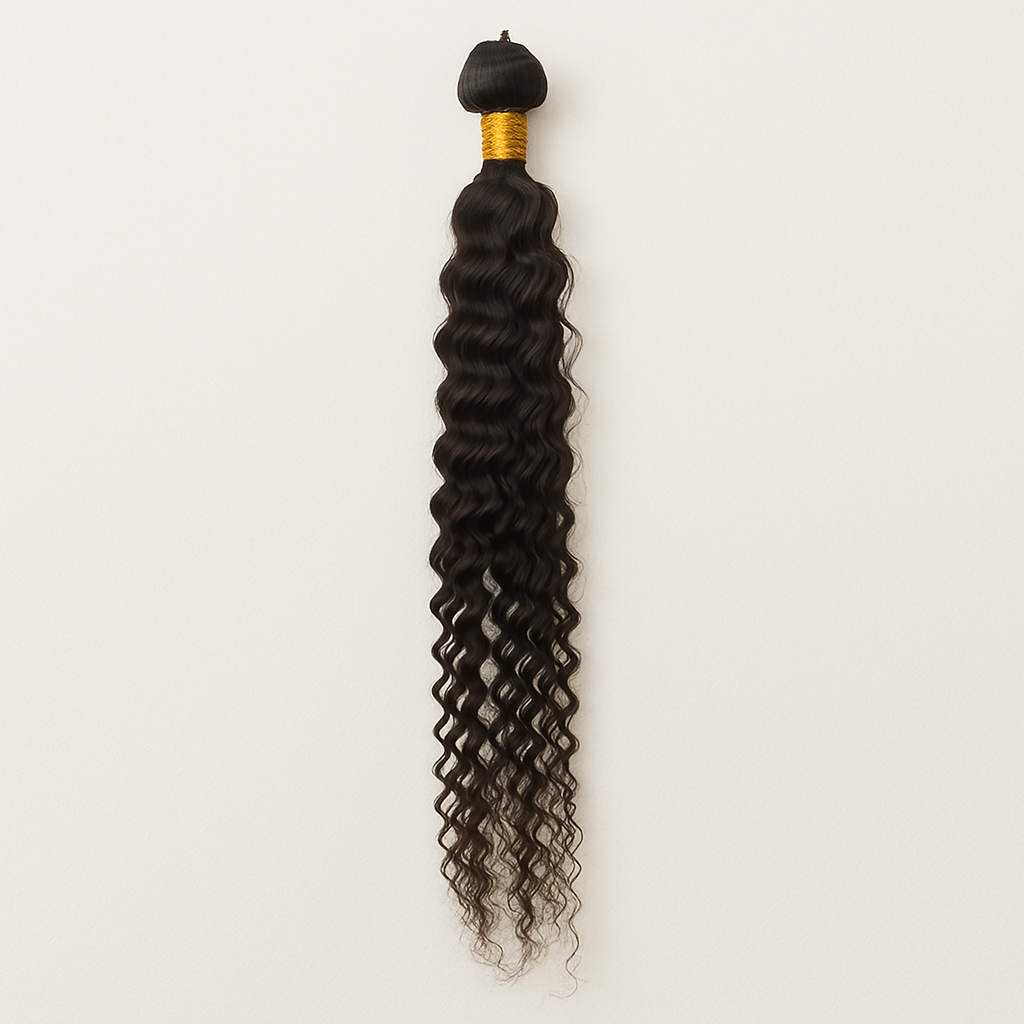 Extensions de cheveux longs bouclés en noir