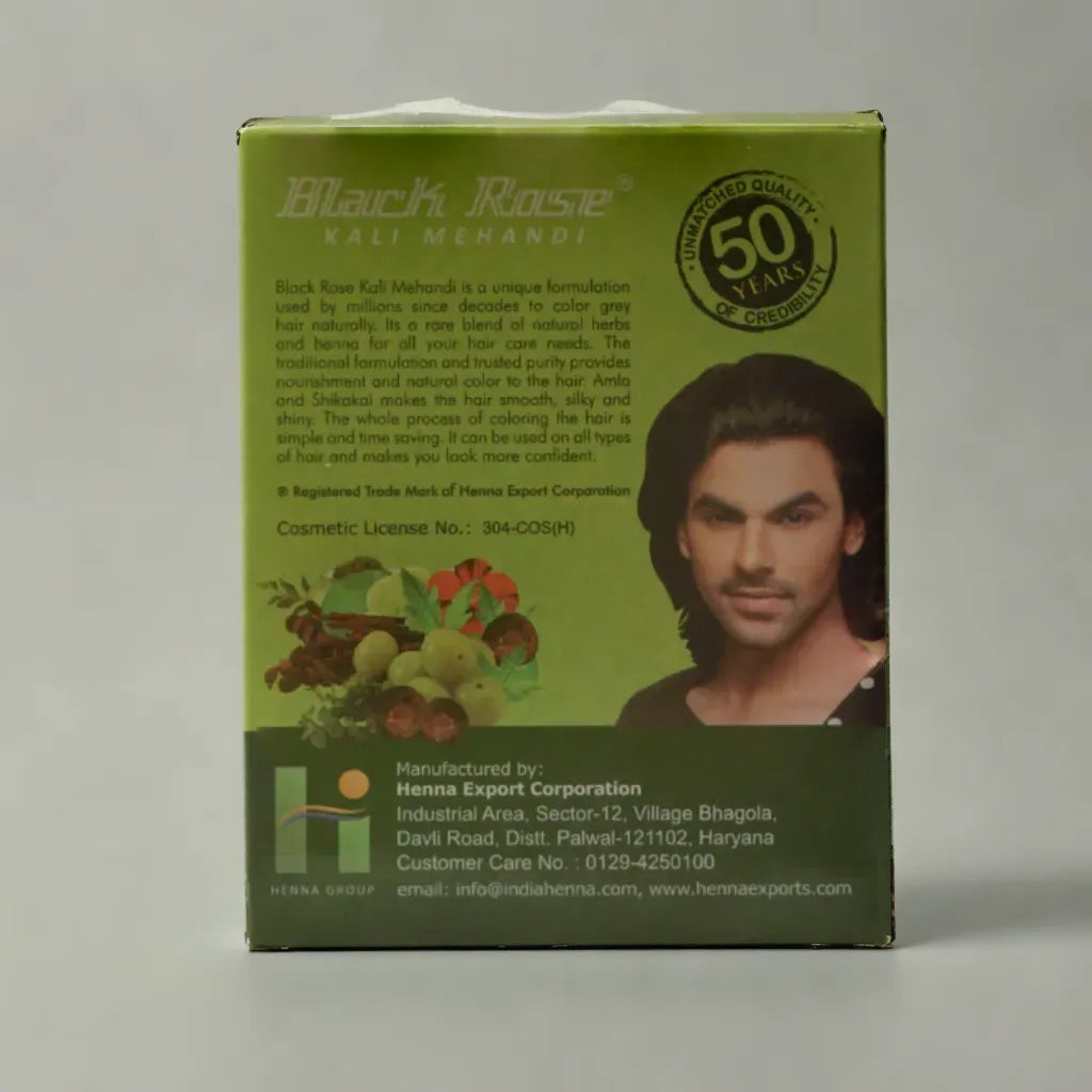 Black Rose Kali Mehandi Powder Haarfarbe