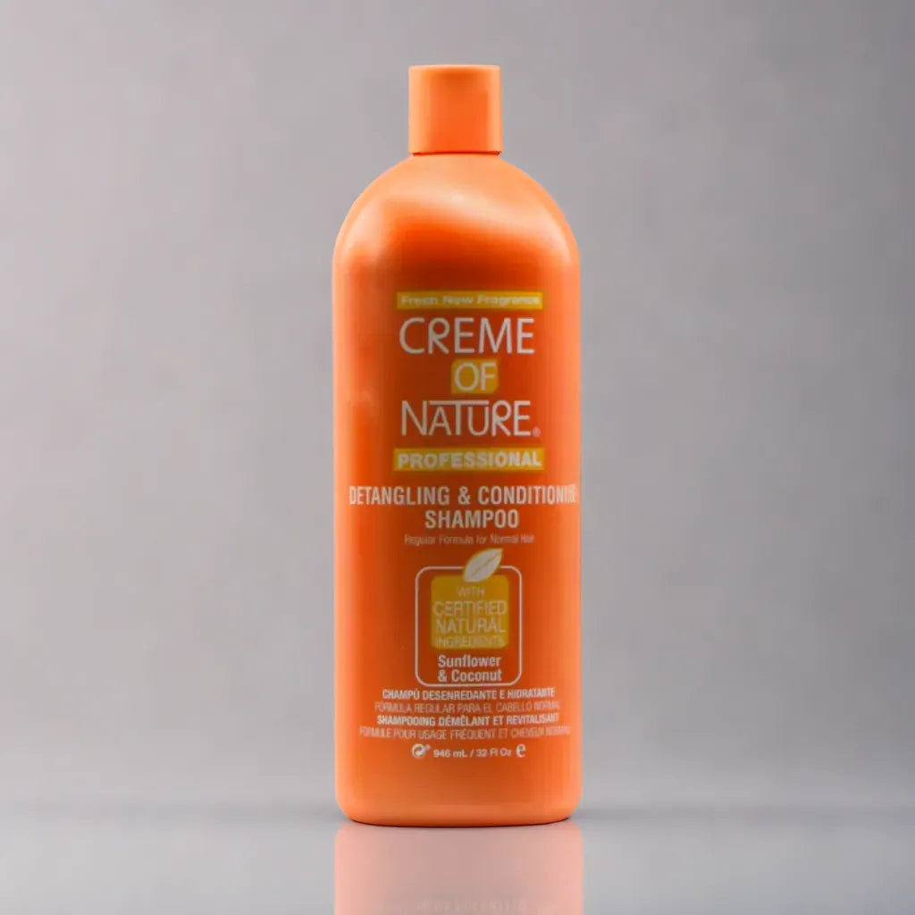 Creme of Nature Shampooing démêlant et revitalisant professionnel à l'huile de tournesol et de noix de coco