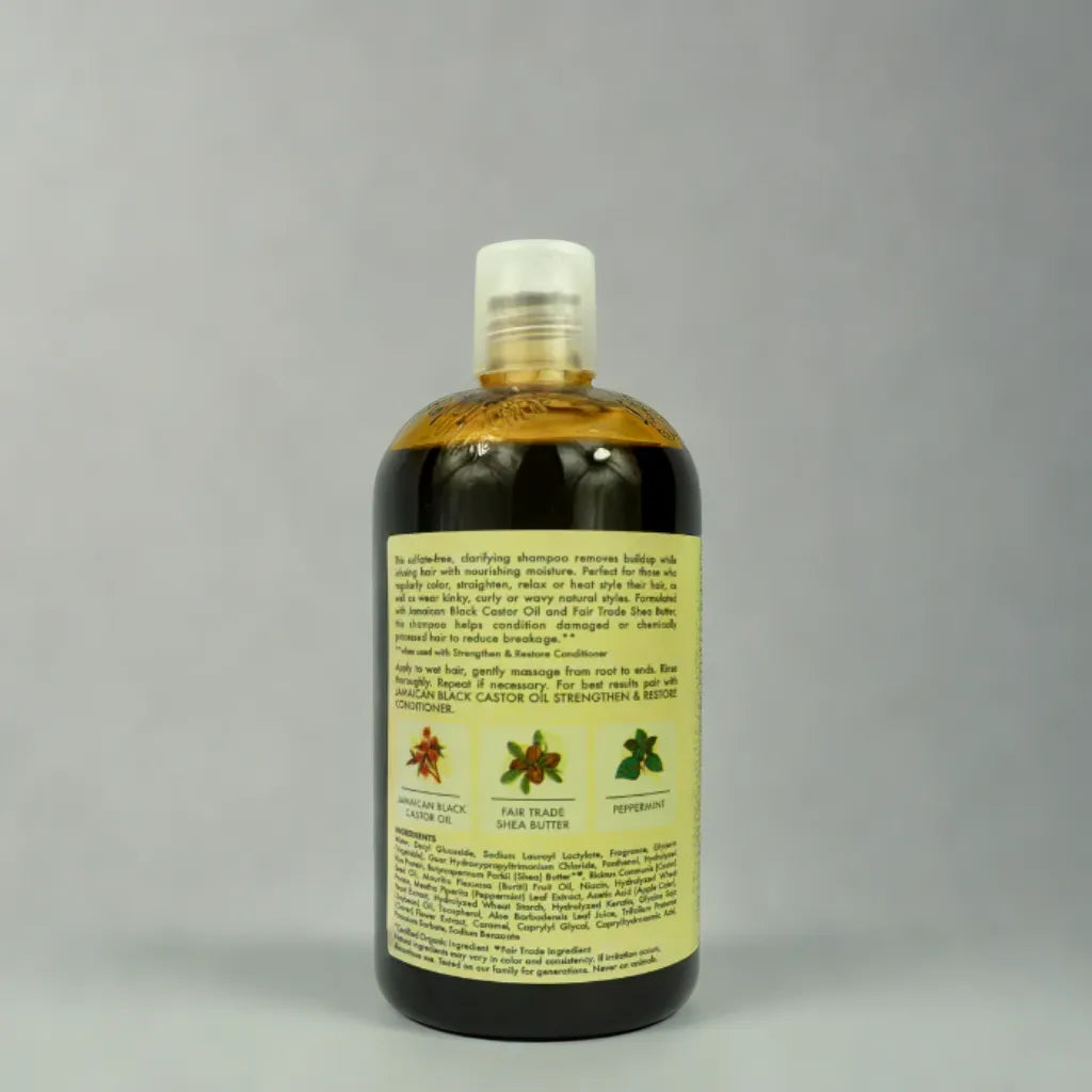 Shampoing fortifiant et restaurateur à l'huile de ricin noire jamaïcaine Shea Moisture
