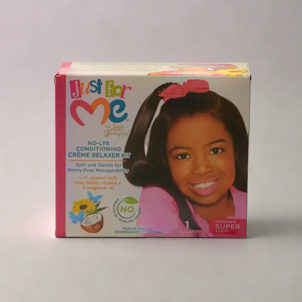 Just for Me No-Lye Conditioning Crème Relaxer Kit - Super Forte