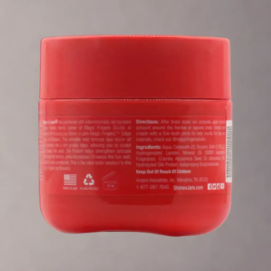Shine 'n Jam Magic Fingers Edge Magic pour tresseurs Gel capillaire