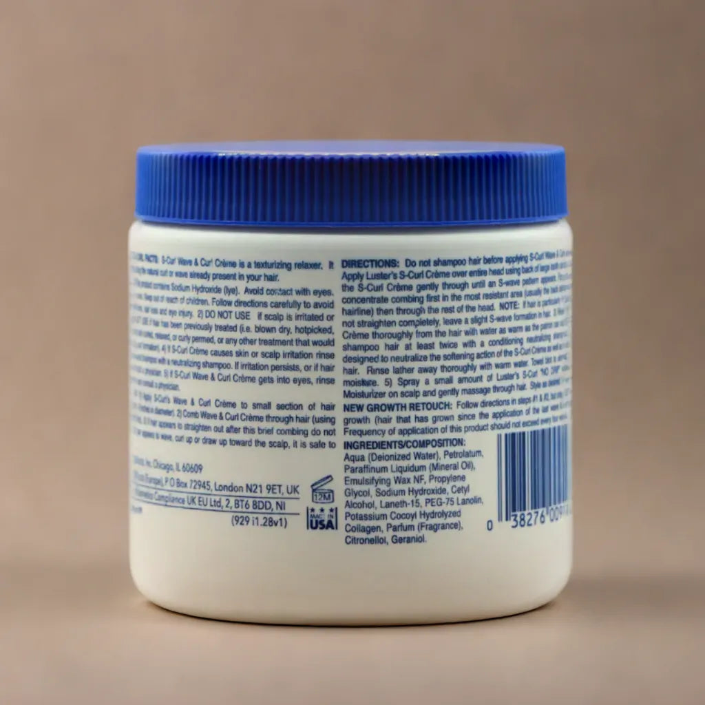 S curl Texturizer Wave Maximum Strength Cream Relaxer
