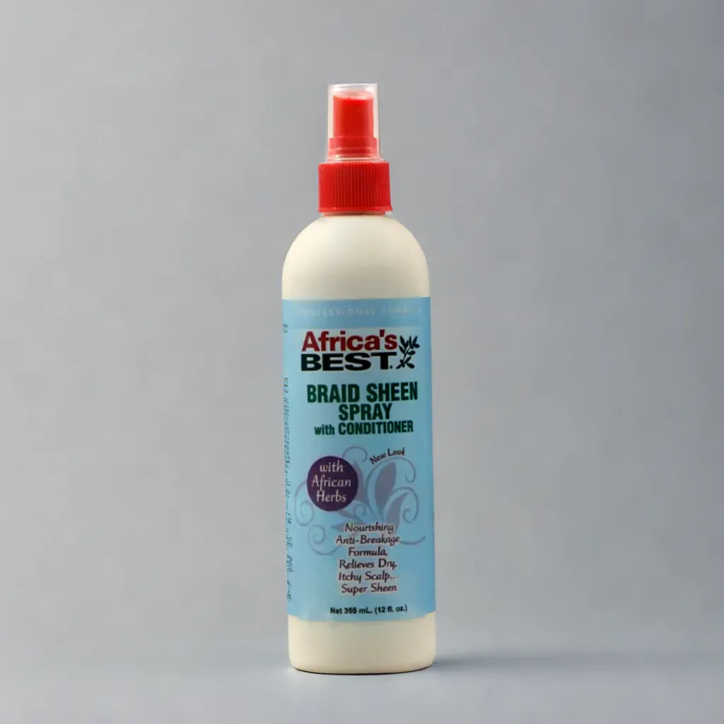 Africa's Best Braid Sheen Spray avec revitalisant - Formule professionnelle