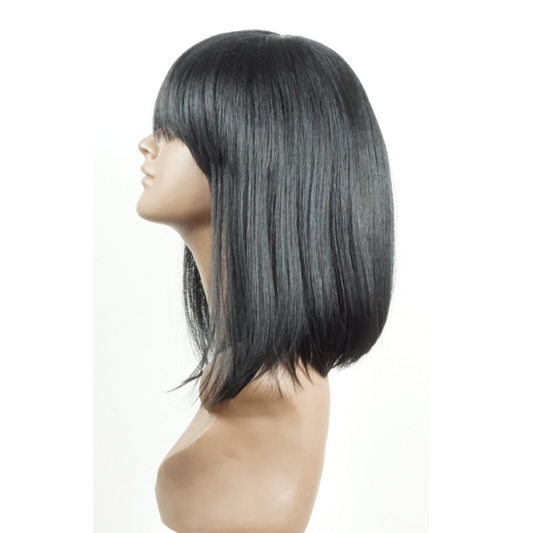 Boss Wig Perruque synthétique avec frange – modèle MP-21 en noir
