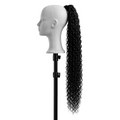 Extensions de cheveux longues et bouclées en queue de cheval en noir
