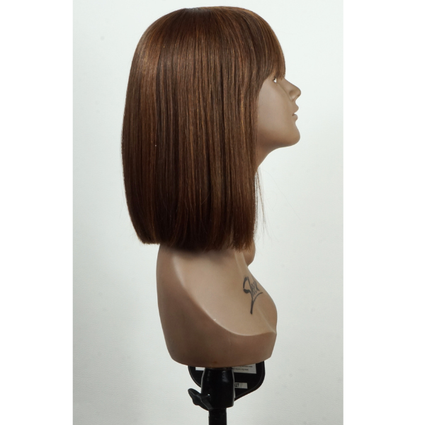 Boss Wig - Perruque carrée droite avec frange, couleur: marron/noir