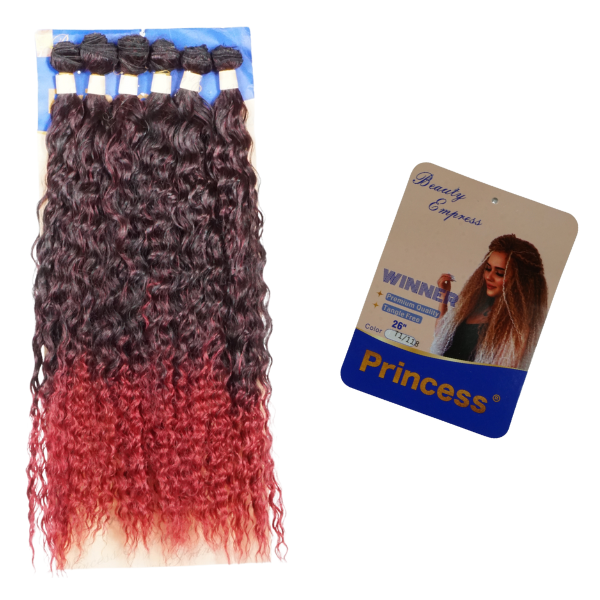 Princess Locken – Farbverlauf Rot