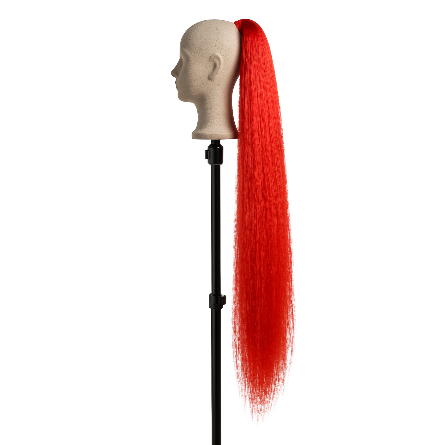 Extensions de cheveux queue de cheval droites extra longues en rouge