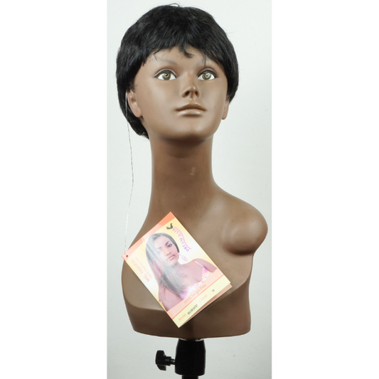 Perruque cheveux courts "Classic" - Élégance noire