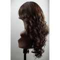 Perruque bouclée pour un look glamour - Couleur 4 (Marron Foncé)
