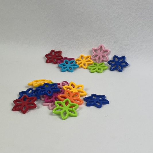 Ensemble de pinces à cheveux colorées en forme de fleur