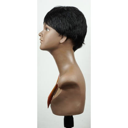 Perruque cheveux courts "Classic" - Élégance noire
