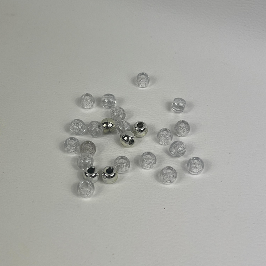 Accessoires pour cheveux Murrays Collection - Perles transparentes et argentées