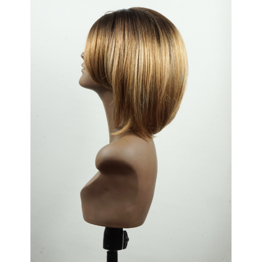Perruque Boss - Style bob chic de longueur moyenne, couleur M655 Or.