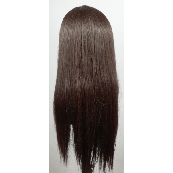 Perruque luxueuse cheveux longs "Silky Straight" - ton marron naturel