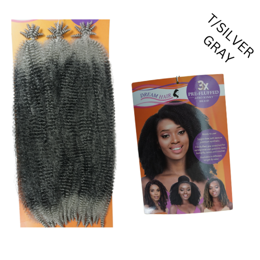 Boho Hippie Braid / T/Silver Gray
