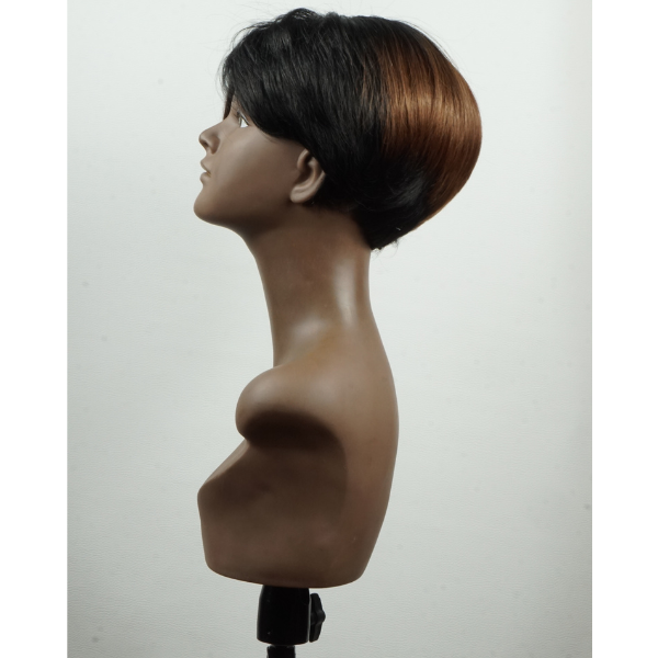 Perruque Bob Courte en Marron Ombre/Noir - Collection Prism