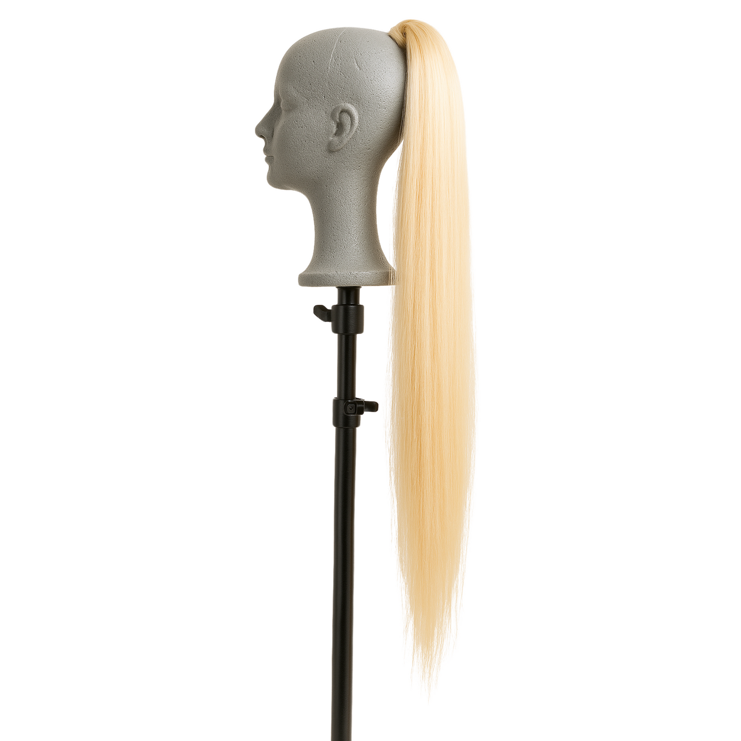 Extensions de cheveux queue de cheval droites extra longues en blond