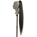 Extensions de cheveux queue de cheval droites extra longues en noir