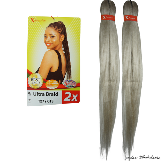 Cheveux tressés pré-étirés T27/613