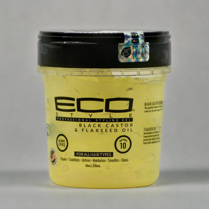 Stylo gel coiffant à l'huile de ricin et de lin noir ECO Style