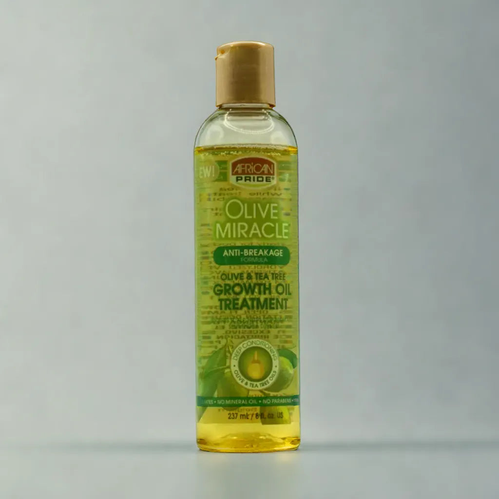 African Pride Olive Miracle Growth Hair Oil Treatment with Olive &amp; Tea Tree Oil