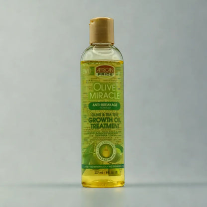 African Pride Olive Miracle Growth Hair Oil Treatment with Olive &amp; Tea Tree Oil