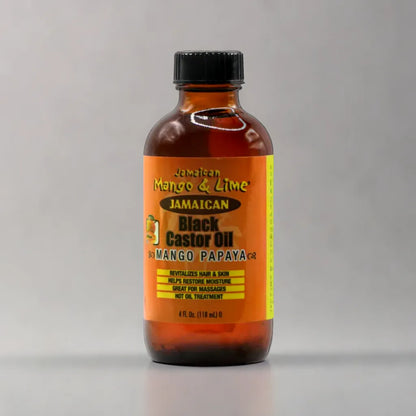 Huile capillaire jamaïcaine à la mangue et au citron vert, au ricin noir, à la mangue et à la papaye