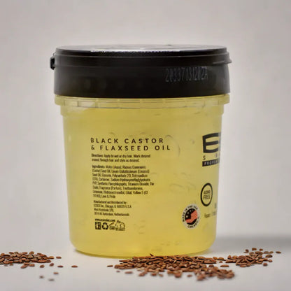Stylo gel coiffant à l'huile de ricin et de lin noir ECO Style