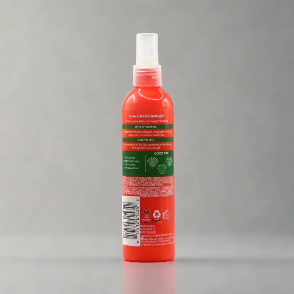 Cantu Shea Butter Coil Calm Spray démêlant pour boucles, spirales et vagues naturelles