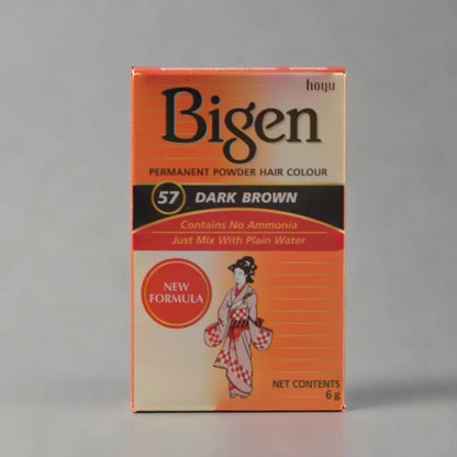 Bigen Permanent Powder Hair Color - Dark Brown 57