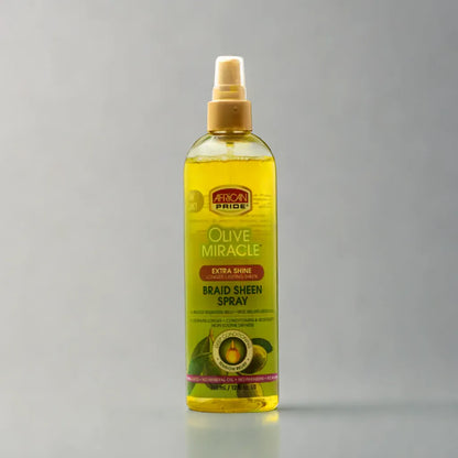 African Pride Olive Miracle Extra Shine Braid Sheen Hairspray