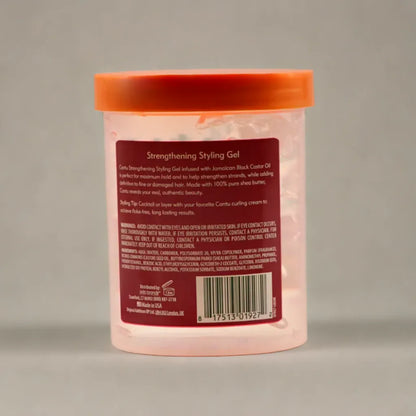 Gel coiffant tenue maximale au beurre de karité Cantu avec huile de ricin noire jamaïcaine