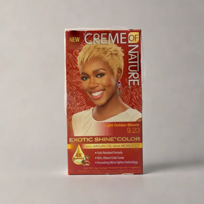 Creme of Nature Exotic Shine Haarfarbe mit Arganöl - Light Golden Blonde 9.23