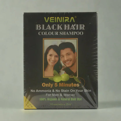 Veinira Black Hair Color Shampoo