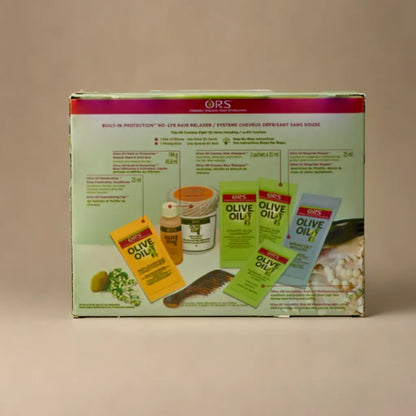 ORS Olive Oil No-Lye Relaxer Extra Strength – Avec protection intégrée pour cheveux forts et indisciplinés