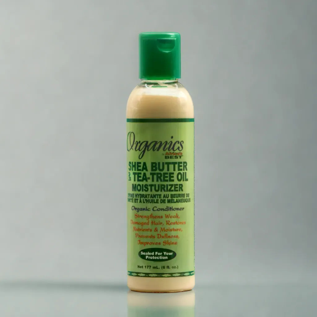 Huile capillaire au beurre de karité et à l'huile d'arbre à thé Organics