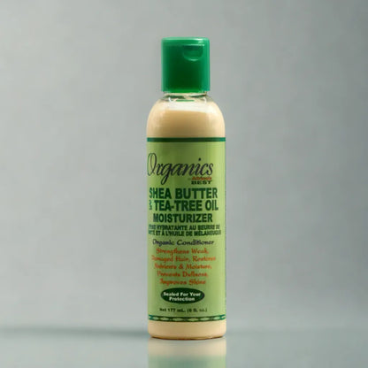 Huile capillaire au beurre de karité et à l'huile d'arbre à thé Organics