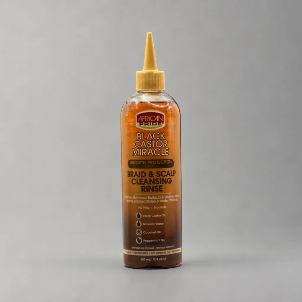African Pride Black Castor Growth Protection Braid &amp; Scalp Cleansing Rinse Hairspray
