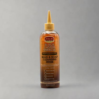 African Pride Black Castor Growth Protection Braid &amp; Scalp Cleansing Rinse Hairspray