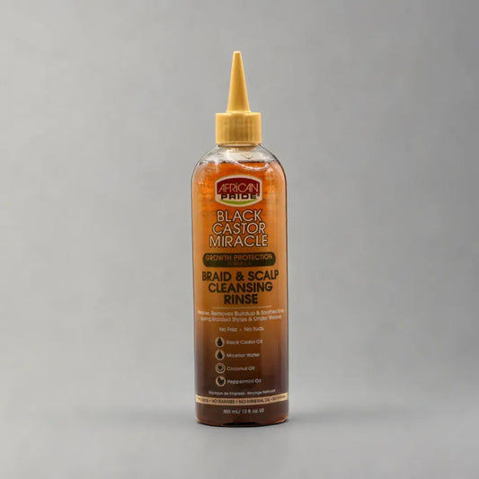 African Pride Black Castor Growth Protection Braid &amp; Scalp Cleansing Rinse Hairspray