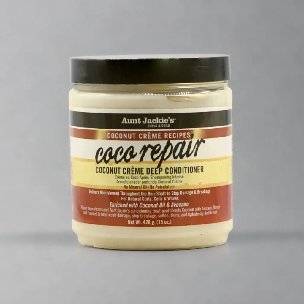 Aunt Jackie's Curls &amp; Coils Recettes de crème à la noix de coco Coco Repair Revitalisant en profondeur à la crème de noix de coco