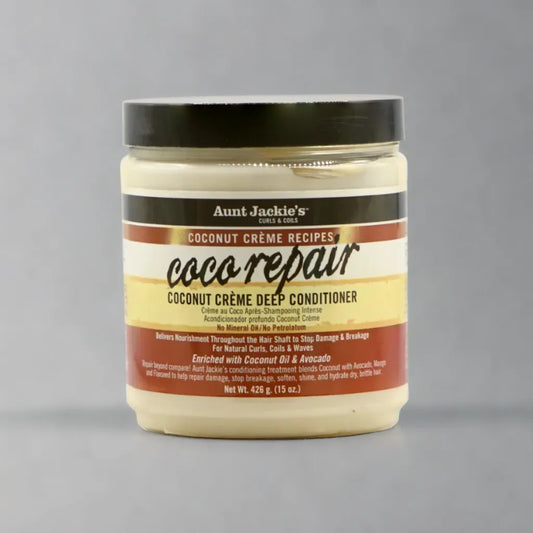 Aunt Jackie's Curls &amp; Coils Recettes de crème à la noix de coco Coco Repair Revitalisant en profondeur à la crème de noix de coco