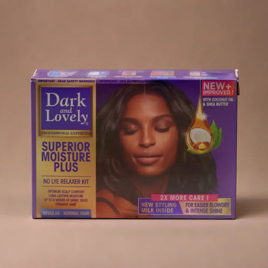 Kit défrisant Dark and Lovely Superior Moisture Plus sans lessive (normal)