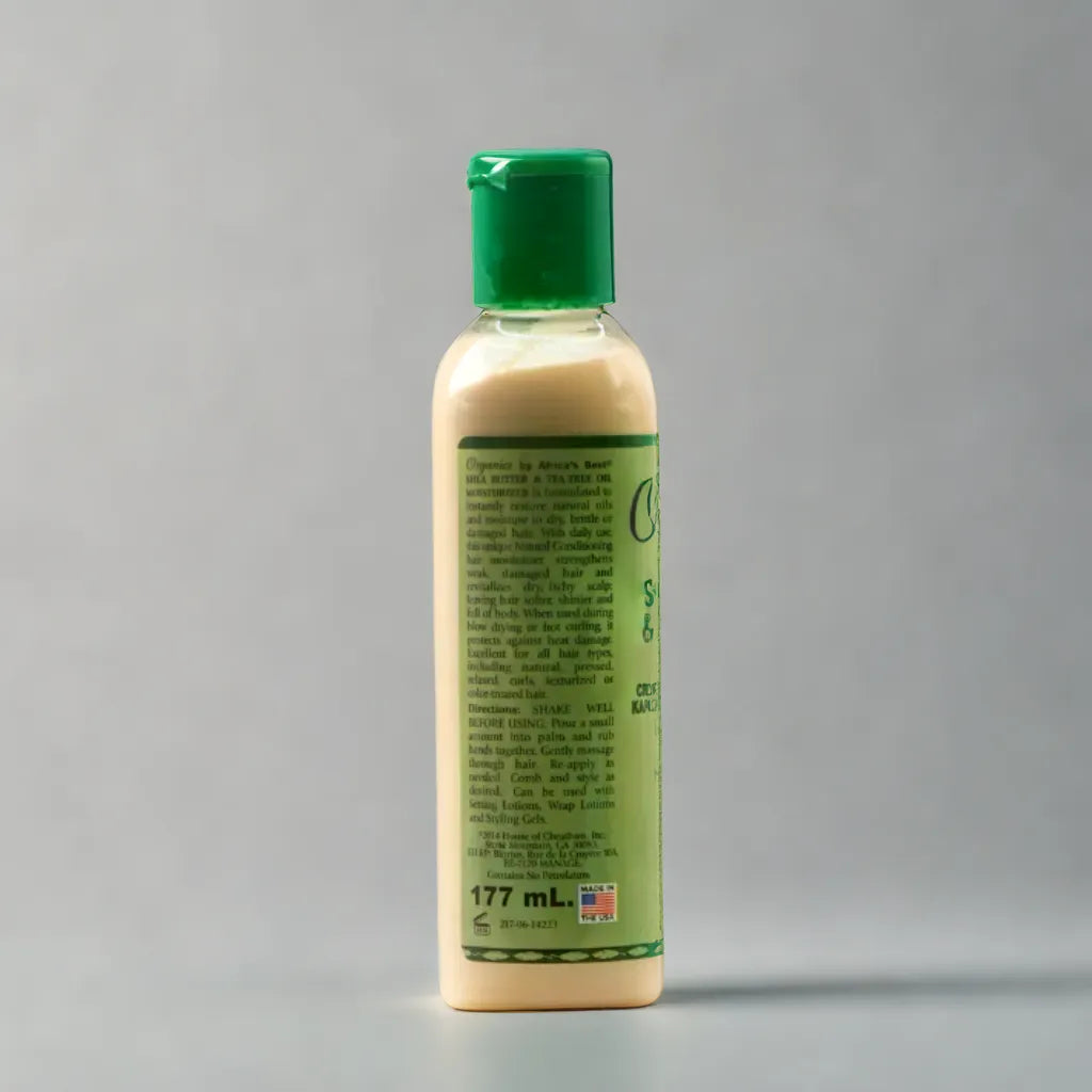 Huile capillaire au beurre de karité et à l'huile d'arbre à thé Organics
