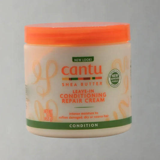Crème réparatrice revitalisante sans rinçage au beurre de karité Cantu